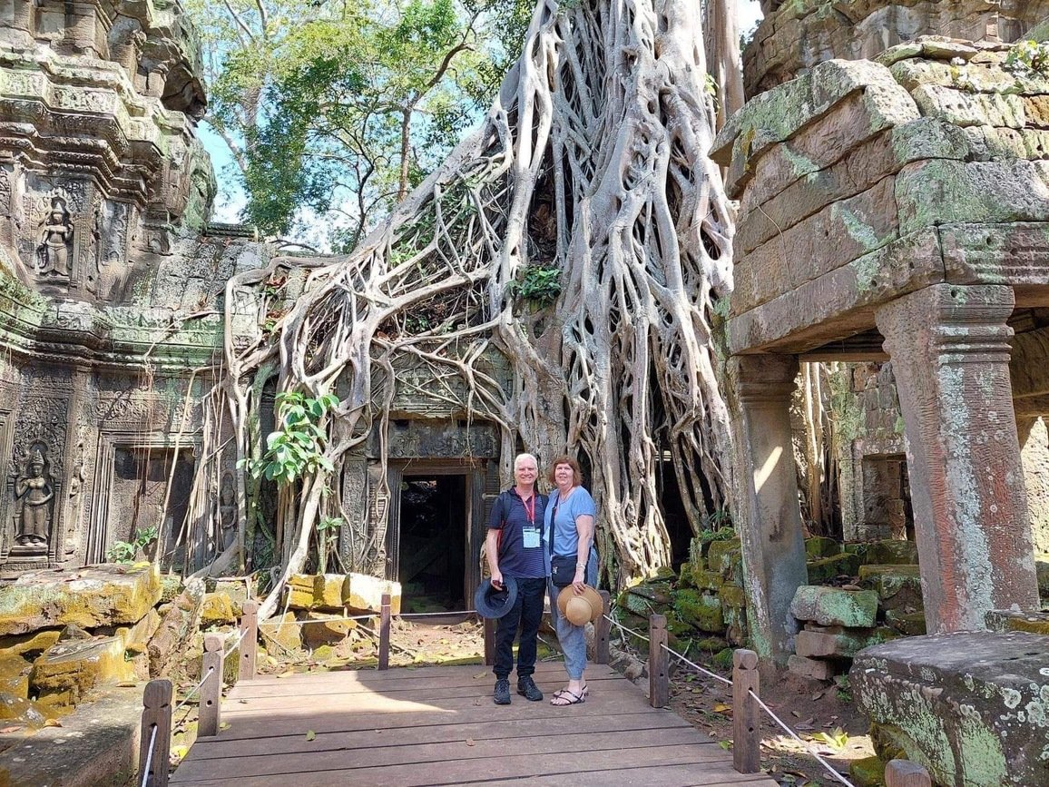 Lynette in Angkor Wat, Cambodia