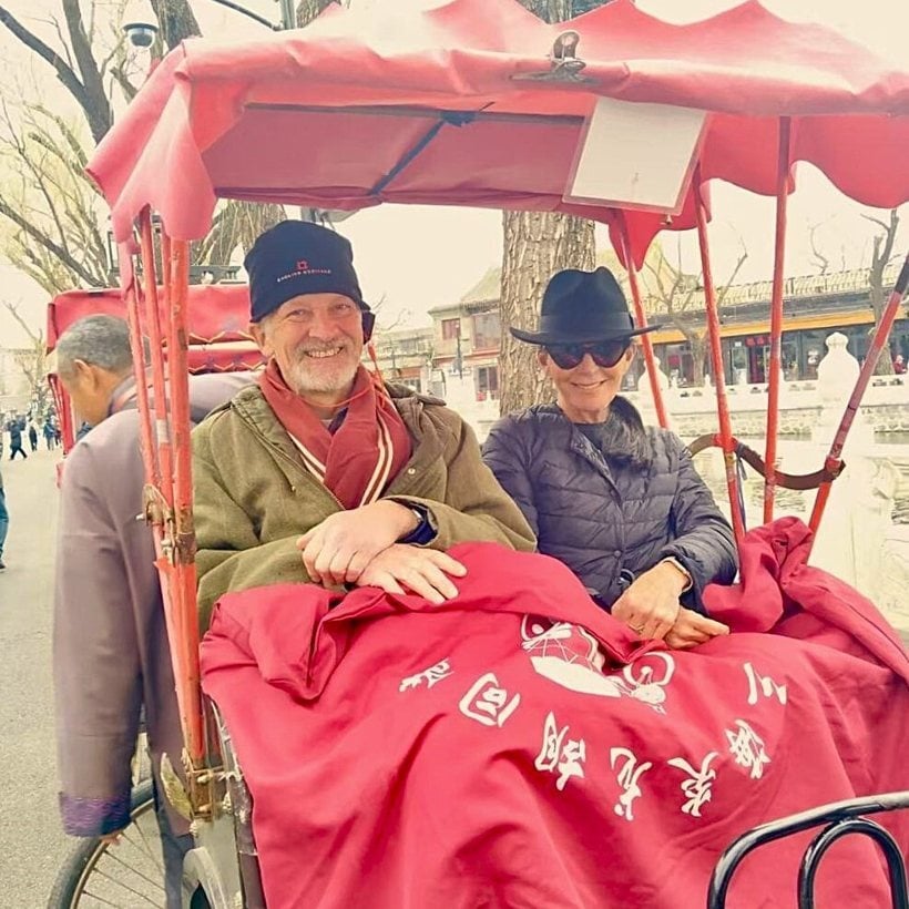 Travellers on a Beijing hutong tour