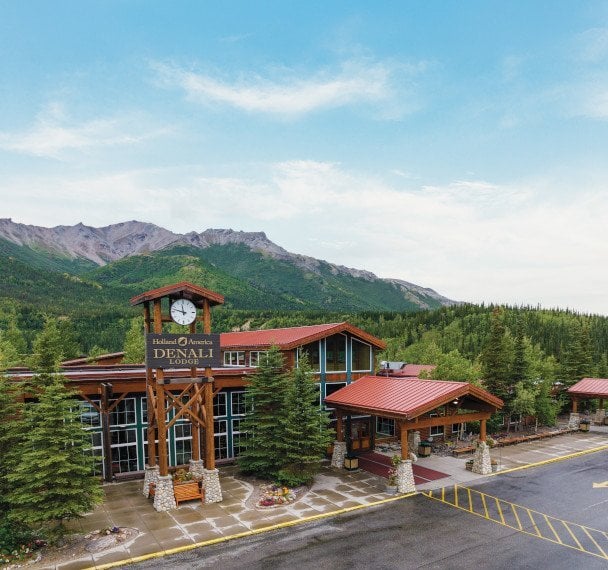 Holland America Line's lodge at Denali