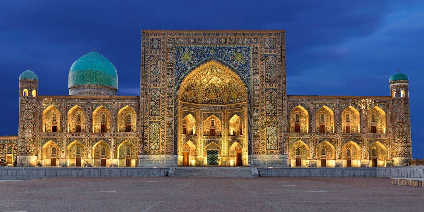 Registan Square at dusk, Samarkand - 22 Day Five Stans Unveiled